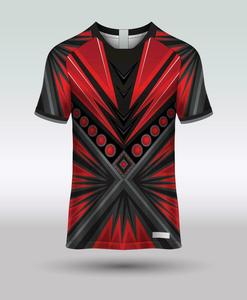 T-shirt de sport de karaté personnalisé pour homme, manches courtes, impression par sublimation, séchage rapide, col rond, coupe classique, motif rouge et noir - Product Image 3