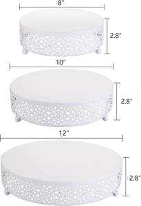 Soporte de Lujo para Pasteles y Postres para Ocasiones Especiales, Ideal para Pasteles de Boda y Exhibición en Mesas de Fiesta - Product Image 3