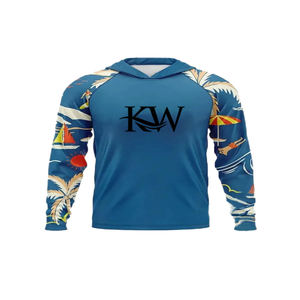 Camiseta con Capucha de Pesca Antibacteriana UPF 50 100% Poliéster para Hombre y Mujer, Manga Larga, Protección Solar, Transpirable, para Pesca y Senderismo - Product Image 5