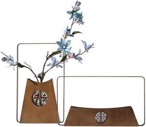 Vase à fleurs en métal noir mat pour intérieurs de luxe – Vase décoratif en métal tendance mondiale pour la maison - Product Image 6