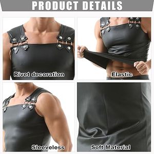 เสื้อกล้ามผ้าฟลีซหนาสำหรับผู้ชาย เสื้อยืดออกกำลังกายแบบไม่มีแขน ระบายอากาศได้ดี คอตั้ง เสื้อวิ่ง เสื้อคลุมน้ำหนักเบา - Product Image 4