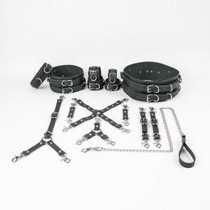 Sialkot Factory Genuine Leather <b>Vintage</b> Heavy Duty Restraints 16Pcs Sets Wholesale Bondage Sets Premium Adult <b>Toys</b> RTTS-0006 - Product Image 1
