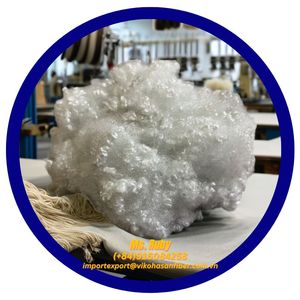 Fibras de Poliéster Recicladas con Certificación GRS OEKO TEX de Vietnam, 7D HCS, Blancas, Huecas, Conjugadas, Siliconizadas, Ignífugas, para Relleno de Cojines - Product Image 4
