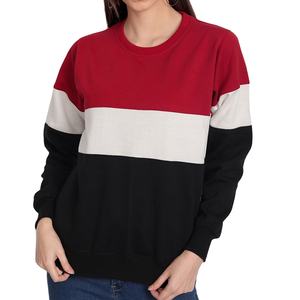 Sweat-shirt d'hiver pour femme en molleton tricoté coton-polyester - Imperméable, respirant, logo frontal, service OEM, streetwear décontracté - Product Image 1