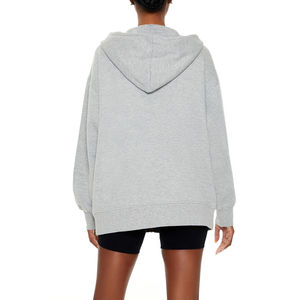 Hauts de sport pour femmes en coton 100% respirant, à col montant, avec fermeture éclair et logo, pour le yoga et le fitness en hiver - Product Image 3