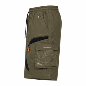 Shorts cargo tactiques Ripstop Olive pour homme, style Y2K, avec maille respirante, streetwear, multi-poches, faible MOQ, vente en gros OEM - Product Image 4