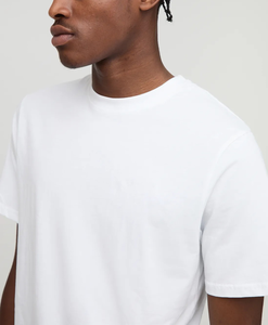 Camiseta de algodón blanca de alta calidad para hombre, con cuello redondo y estampado frontal de letras naranjas, ropa informal de verano a precios asequibles. - Product Image 6