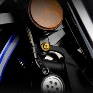 Pernos de Brida de Titanio GR5 para Montaje en Parabrisas de Motocicleta, Fijaciones de Cabeza Hexagonal DIN933 con Acabado PVD para Carenado Frontal - Product Image 5