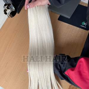 Extensions de cheveux Hali de qualité supérieure, double trame, 100g, cheveux humains vietnamiens naturels Remy, double trame, fabrication à la machine - Product Image 6
