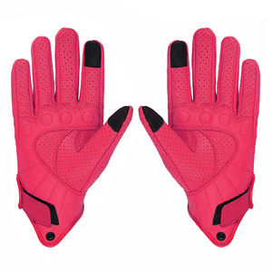 Guantes de Motociclismo de Cuero de Primera Calidad, Protección Completa para los Dedos, Personalizados, de Alta Calidad, para Carreras y Ciclismo - Product Image 3