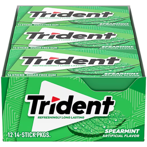candy Spearmint Sugar Free Chewing <strong>Gum</strong> 21.6g Xylitol Mint Flavor Box - Product Image 2