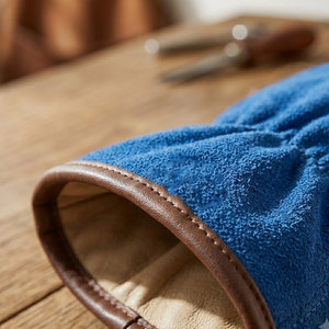 Wholesale Heavy Duty Safety <b>Gloves</b> Goat Grain Leather 11 oz Thick Anti-static Heat Resistance Latex-free Industrial Hand - Product Image 6