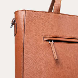 Sac à bandoulière décontracté en cuir véritable pour femme, grand sac fourre-tout en cuir de vache véritable, grande capacité - Product Image 6