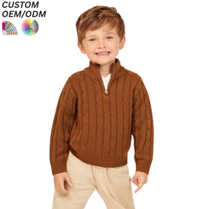 Suéter de Punto para Niños, Transpirable y Ecológico, de Alta Calidad, Poliéster/Algodón, Tejido por Computadora, Informal, Ropa de Invierno para Niños, OEM - Product Image 1