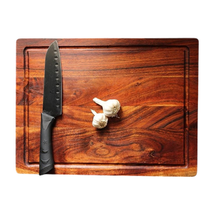 Planche à découper artisanale en bois d'acacia, planche à découper de qualité supérieure pour la cuisine, durable, résistante à la moisissure - Product Image 3