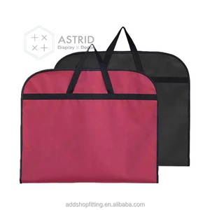 Sacs à vêtements Astrid 60 x 100 CM en tissu Oxford noir, personnalisables avec logo, pour costumes homme et femme, pour magasins de mode - Product Image 4
