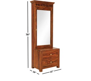 Solid Wood Extra Tall <b>Dressing</b> <b>Table</b> | 78 Inch Standing <b>Mirror</b> Vanity Cabinet | Wholesale Bedroom Furniture - Product Image 3