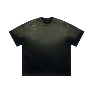 เสื้อยืดโอเวอร์ไซส์ทรงวินเทจผ้าคอตตอนหนา 250 GSM ซักย้อมสีแบบแอซิดวอช สำหรับผู้ชาย คุณภาพสูง แขนสั้น รับผลิตตามสั่งขายส่ง - Product Image 2