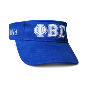Casquette à visière bleu roi pour homme Phi Beta Sigma 1914 avec lettres grecques brodées, visière incurvée, réglable, chapeau de soleil sportif décontracté - Product Image 3