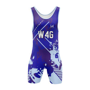 Ropa de Lucha Libre para Hombre, Personalizada con Impresión Digital, Spandex/Poliéster, Transpirable, Ligera, Elástica, de Secado Rápido y Duradera, Estilo Americano - Product Image 1