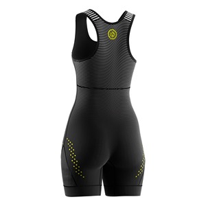 Women Wrestling Singlet <b>One</b>-Piece Fitted Spandex Polyester Sublimation Print Stretch Martial Arts Wear Front Logo Adult - Product Image 6