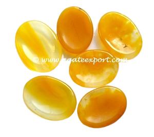 Piedra grabada de energía de jaspe amarillo, compra al por mayor, piedras de palabras de bolsillo - Product Image 2