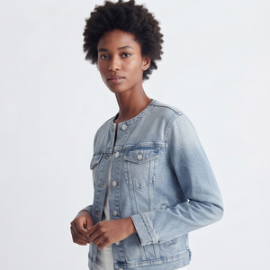 Women <b>Denim</b> Trucker <b>Jacket</b> Button Up Full Sleeve Washed Outerwear <b>Denim</b> <b>Jackets</b> Women's Fashion Style Jeans <b>Jackets</b> - Product Image 4