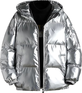 Dernières vestes d'hiver à capuche pour hommes, sur mesure, de haute qualité, chaudes, épaisses, à la mode, avec logo personnalisé, vente en gros - Product Image 2