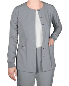 Summer Fashion Medical Uniforms <b>for</b> Women <b>Men</b> V-neck Nursing Outfits 4-Way Stretch Scrubs Sets Polyester Spandex Woven Top Pants - Product Image 2