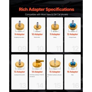 Kit Professionale di 17 Pezzi per Spurgo Freni, Set di Adattatori Durevoli con Impugnatura Completa per Riparazione, Spurgatore Freni Premium - Product Image 5