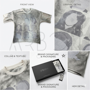 เสื้อยืดโอเวอร์ไซส์สีเทาแบบวินเทจทรงหลวมสไตล์ย้อนยุค ดีไซน์โดดเด่น ใส่สบาย ทันสมัย ผลิตตามสั่ง ปี 2026 สำหรับผู้ชาย - Product Image 5