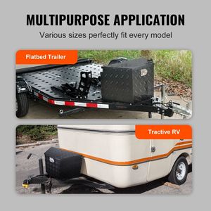 Cassetta Portautensili in Lega di Alluminio Rinforzata con Piastra Diamantata e Chiavi di Blocco per Rimorchio, Ideale per Stoccaggio e Utilizzo - Product Image 5