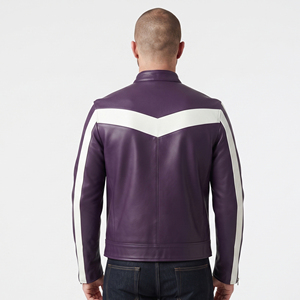 Men's Leather <b>Jacket</b> with Front Zipper Men Multi Zipper Pockets Leather <b>Biker</b> <b>Jacket</b> Boys Stand Collar PU Cowhide <b>Jackets</b> - Product Image 2