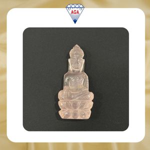 Colgante de Cuarzo Rosa Natural con Tallado de Buda, Escultura de Gema Tallada a Mano Antigua, Coleccionable, Venta al por Mayor, Regalo, Decoración, Calidad AAA - Product Image 6
