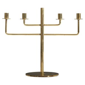 Luxury Decorative Metal Candelabra Wedding Centerpiece Dining Table Elegant Vintage Style Home Interior Accent Display - Product Image 1