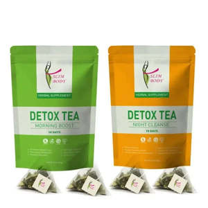 Té Detox para Adelgazar, 28 Bolsitas de Té, Impulso Matutino, Limpieza Nocturna, Programa de Té Herbal Adelgazante - Product Image 1