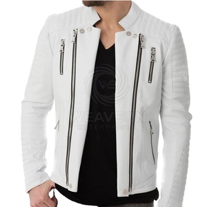 Veste en cuir pour homme à la mode - Haute qualité, écologique, coupe-vent, style streetwear avec couleurs et logo personnalisables - Product Image 2