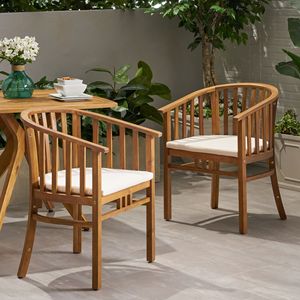 Sedia da Pranzo ALONDRA in Teak per Giardino, Elegante Arredo da Esterno - Product Image 1