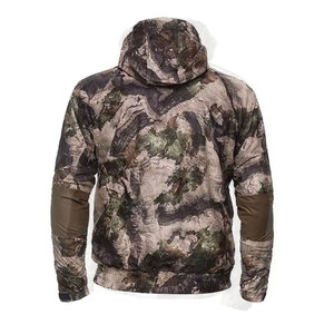 Veste Safari Homme à Capuche Unie, Fermeture Éclair, Coupe Droite, Extérieur Polyester/Nylon, Coupe-Vent, Écologique, Style Vêtement de Travail Hiver - Product Image 6