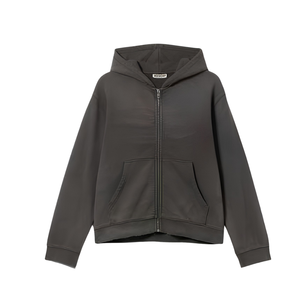 เสื้อฮู้ดดี้สไตล์วินเทจแบบทำสีซีด ทรงโอเวอร์ไซส์ สตรีทแวร์ ผลิตโดย OEM ขายส่งจำนวนมาก - Product Image 2