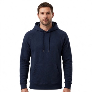 Sweat à capuche uni pour homme 100 % coton, coupe décontractée, avec poche kangourou, hiver, écoresponsable BD - Product Image 5