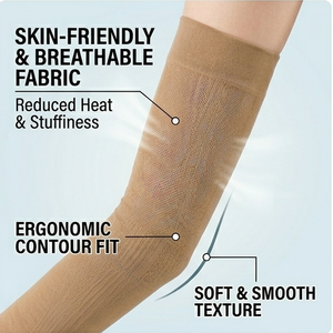 Women <b>Arm</b> Compression Sleeve Seamless Spandex Elastic Support Gloves for Daily Care <b>Massage</b> - Product Image 4