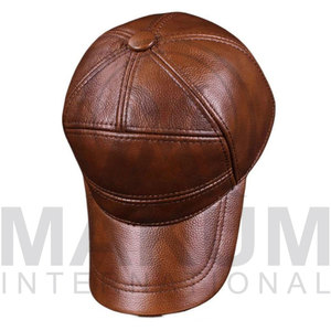 Gorra de béisbol personalizada al por mayor, de cuero, transpirable, ajustable, a la moda, para hombre - Product Image 4
