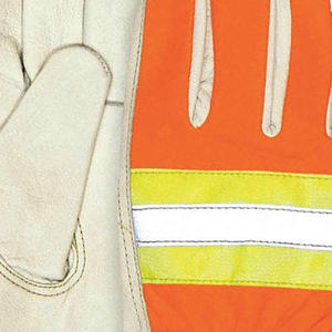 Animal Control Safety <b>Gloves</b> Heat Resistance Anti-Slip Flexible Smooth Cowhide Leather <b>Glove</b> Pair - Product Image 6