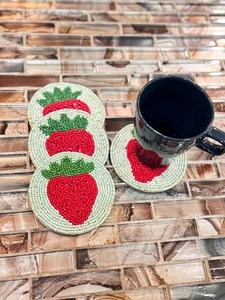 Handmade Glass <b>Beads</b> Square <b>Coasters</b>-Classic Design Polyester Backing (4x4 Inch) MS HANDICRAFT Portable Customized Church - Product Image 3