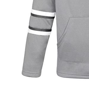 Maillot de hockey sur glace gris à capuche pour homme INDEX APPAREL, manches longues, poches rayées, évacuation de l'humidité, coupe classique, toutes saisons - Product Image 2