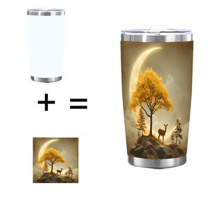 Stainless Steel Tumbler 20oz Double Wall Insulated Travel Mug With Lid For <b>Coffee</b> Tea Outdoor Use - Product Image 1