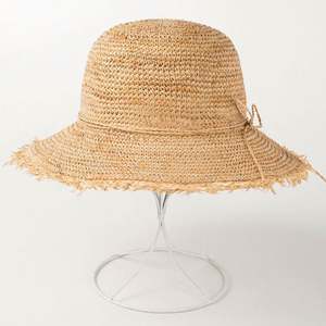 Nuevo Sombrero de Pescador de Verano, Tejido a Crochet con Rafia, Sombrero de Playa de Paja Sintética con Lazo - Product Image 3
