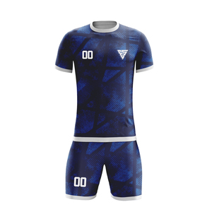 ชุดฟุตบอลขายส่งแบบแห้งเร็ว เสื้อและกางเกงขาสั้น - Product Image 1