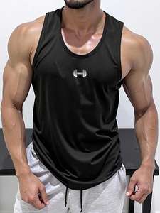 Men's Ins Style Printed Quick-Dry Tank Top Summer Breathable Sweat-Wicking <b>Sleeveless</b> <b>T</b>-<b>Shirt</b> for Fitness Running Training - Product Image 6